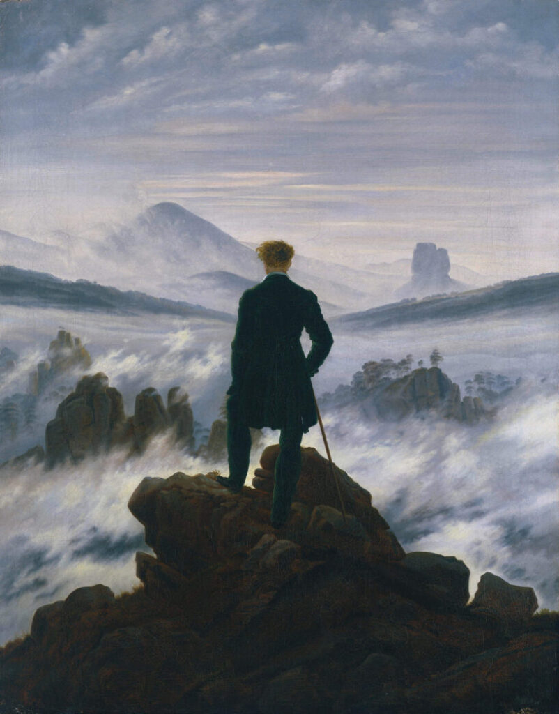 Caspar David Friedrich, Wanderer above the Sea of Fog (c. 1818)